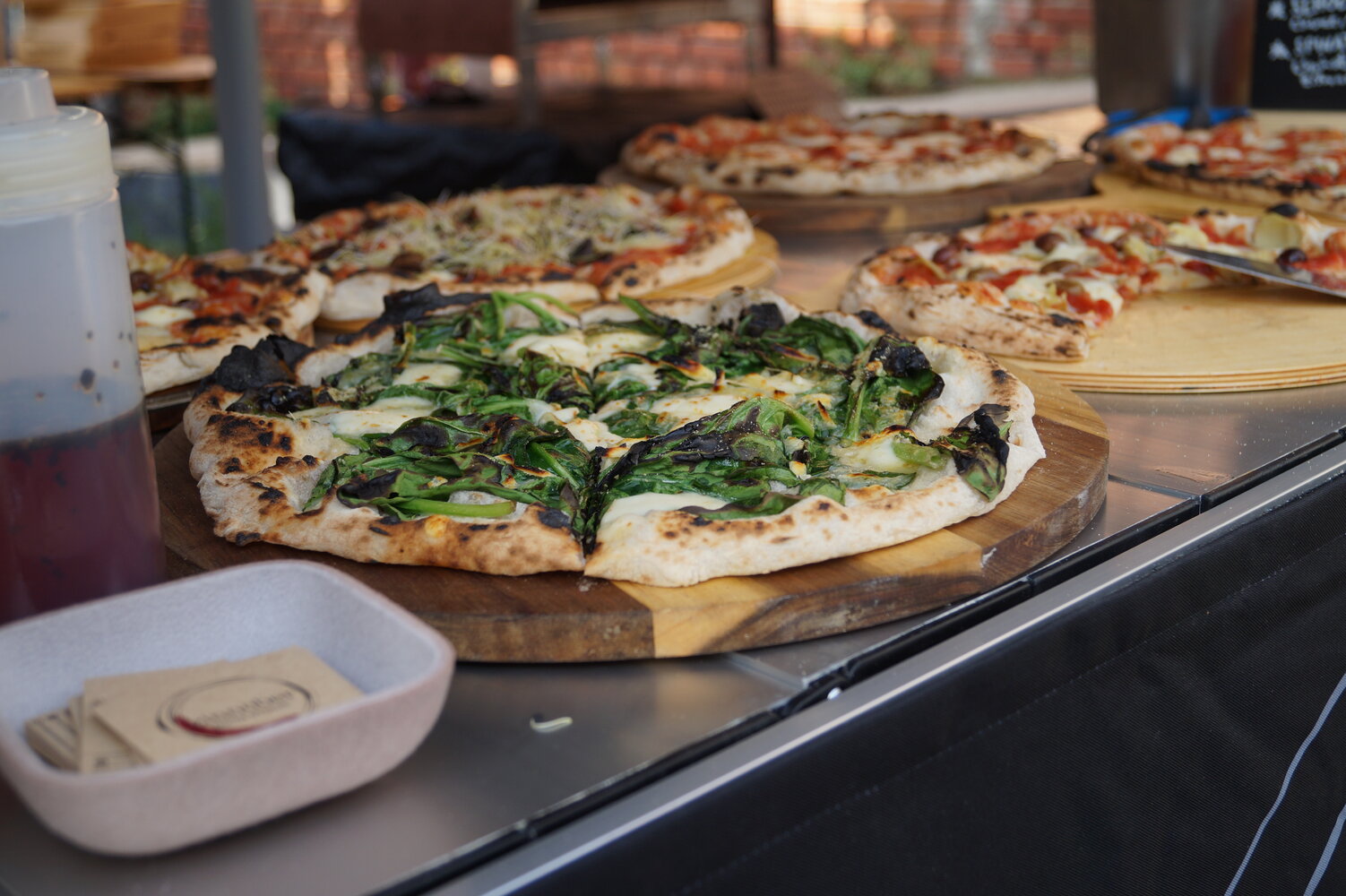 Pizzabüffet Nahaufnahme